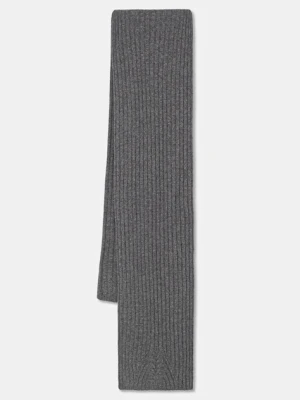 United Colors of Benetton szalik wełniany kolor szary gładki 1244DU01G