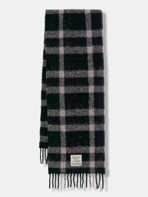 United Colors of Benetton szalik z dodatkiem wełny damski kolor zielony 62QJDU027