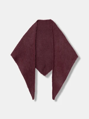 United Colors of Benetton szalik z domieszką wełny damski kolor bordowy gładki 6QZPDU020