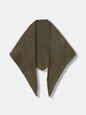 United Colors of Benetton szalik z domieszką wełny damski kolor zielony gładki 6QZPDU020