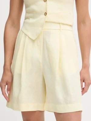 United Colors of Benetton szorty damskie lniane