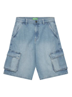 United Colors Of Benetton Szorty jeansowe 4KEHC9041 Niebieski Regular Fit