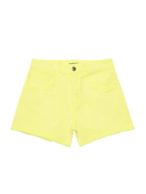United Colors Of Benetton Szorty jeansowe 4O69C9040 Żółty Regular Fit