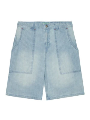 United Colors Of Benetton Szorty materiałowe 43Z9C9042 Niebieski Regular Fit