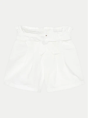 United Colors Of Benetton Szorty materiałowe 4BE7C902D Biały Relaxed Fit