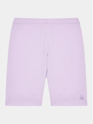 United Colors Of Benetton Szorty rowerowe 3MT1C901D Fioletowy Slim Fit