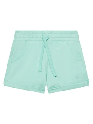 United Colors Of Benetton Szorty sportowe 3J68C901C Zielony Regular Fit