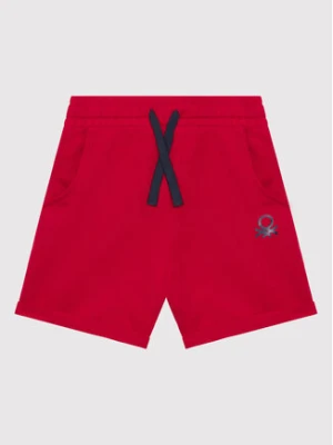 United Colors Of Benetton Szorty sportowe 3J68I0638 Czerwony Regular Fit