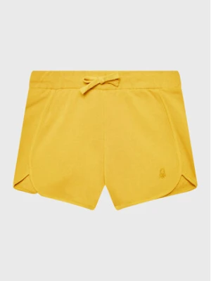 United Colors Of Benetton Szorty sportowe 3J70G900O Żółty Regular Fit