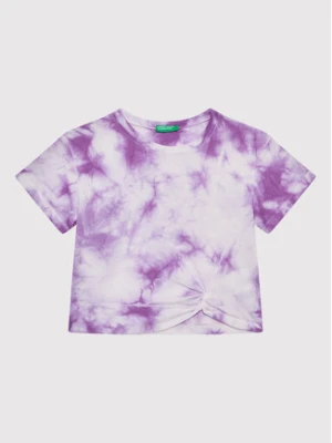United Colors Of Benetton T-Shirt 3085C104S Fioletowy Regular Fit
