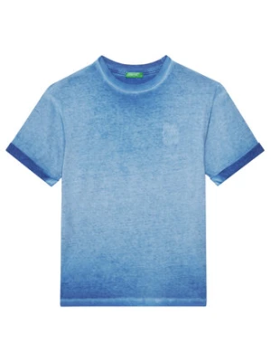 United Colors Of Benetton T-Shirt 3085C10P9 Niebieski Regular Fit