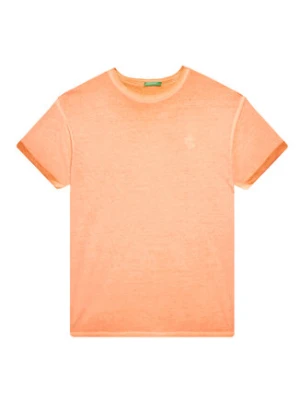 United Colors Of Benetton T-Shirt 3085C10P9 Pomarańczowy Regular Fit
