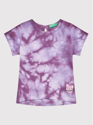 United Colors Of Benetton T-Shirt 3085G103E Fioletowy Regular Fit