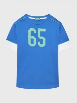 United Colors Of Benetton T-Shirt 3096C10A9 Niebieski Regular Fit