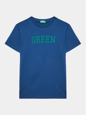 United Colors Of Benetton T-Shirt 3096C10BJ Niebieski Regular Fit