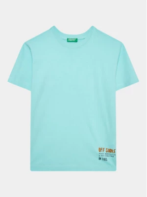 United Colors Of Benetton T-Shirt 3096C10BL Niebieski Regular Fit