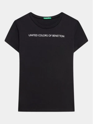 United Colors Of Benetton T-Shirt 3096C10D2 Czarny Regular Fit