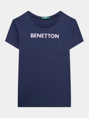 United Colors Of Benetton T-Shirt 3096C10D2 Granatowy Regular Fit