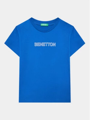 United Colors Of Benetton T-Shirt 3096C10D5 Niebieski Regular Fit
