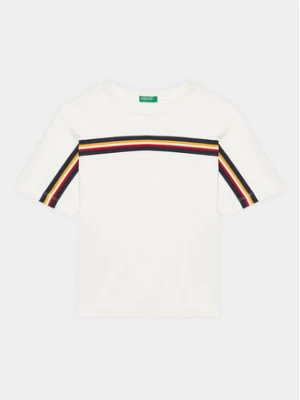 United Colors Of Benetton T-Shirt 3096C10DO Biały Regular Fit