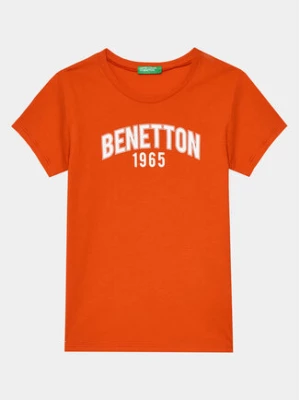 United Colors Of Benetton T-Shirt 3096C10H9 Czerwony Regular Fit