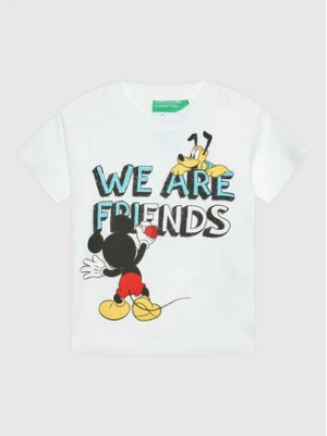 United Colors Of Benetton T-Shirt 3096G103I Biały Regular Fit