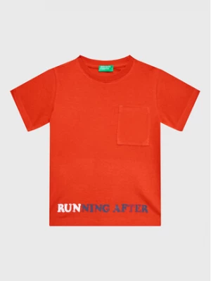 United Colors Of Benetton T-Shirt 3096G108I Czerwony Regular Fit
