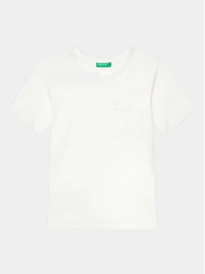 United Colors Of Benetton T-Shirt 3096G1097 Biały Regular Fit