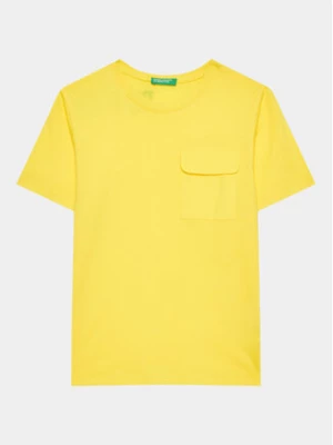 United Colors Of Benetton T-Shirt 3096G1097 Żółty Regular Fit