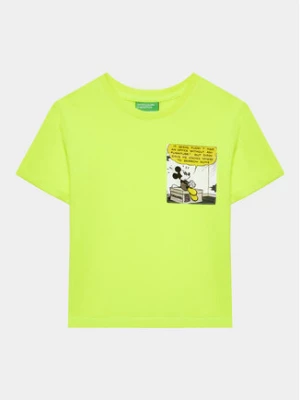 United Colors Of Benetton T-Shirt 3096G10B2 Zielony Regular Fit