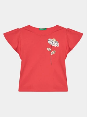 United Colors Of Benetton T-Shirt 3096G10DY Czerwony Regular Fit
