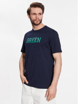 United Colors Of Benetton T-Shirt 3096U105L Granatowy Regular Fit