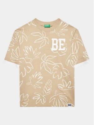 United Colors Of Benetton T-Shirt 34D3C10BM Beżowy Regular Fit