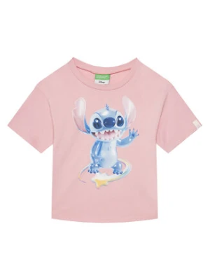 United Colors Of Benetton T-Shirt 35RYC10MV Różowy Boxy Fit