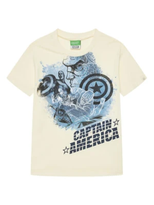 United Colors Of Benetton T-Shirt 35RYC10N9 Beżowy Regular Fit