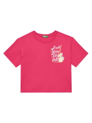 United Colors Of Benetton T-Shirt 35RYC10OZ Różowy Regular Fit