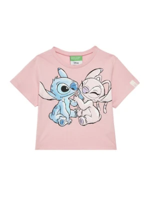 United Colors Of Benetton T-Shirt 35RYG10HQ Różowy Regular Fit