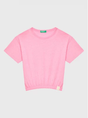 United Colors Of Benetton T-Shirt 37YKC10AU Różowy Boxy Fit