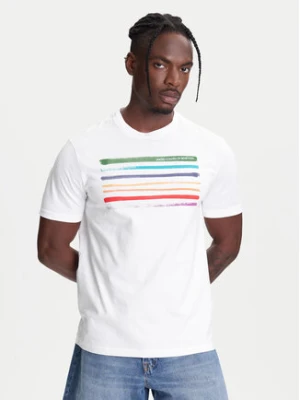 United Colors Of Benetton T-Shirt 3BL0U10AG Biały Relaxed Fit