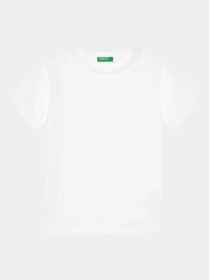 United Colors Of Benetton T-Shirt 3D56C10HX Biały Regular Fit