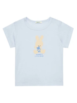 United Colors Of Benetton T-Shirt 3I1XA1067 Niebieski Regular Fit