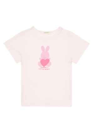 United Colors Of Benetton T-Shirt 3I1XA1067 Różowy Regular Fit
