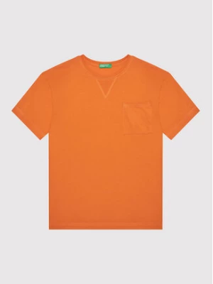 United Colors Of Benetton T-Shirt 3I1XC101W Pomarańczowy Regular Fit