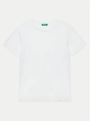 United Colors Of Benetton T-Shirt 3I1XC109W Biały Regular Fit