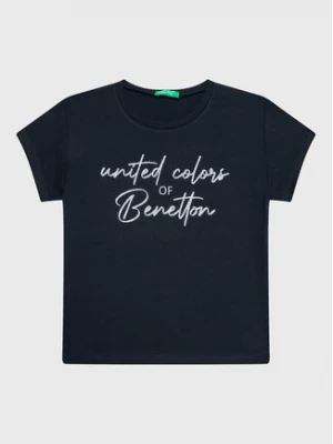 United Colors Of Benetton T-Shirt 3I1XC10AJ Czarny Regular Fit