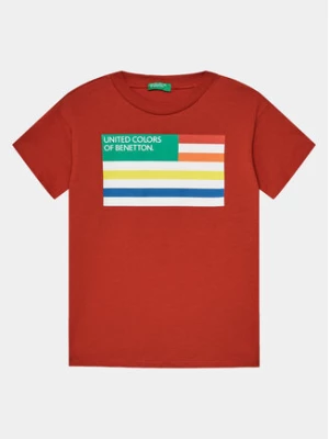 United Colors Of Benetton T-Shirt 3I1XC10H3 Czerwony Regular Fit