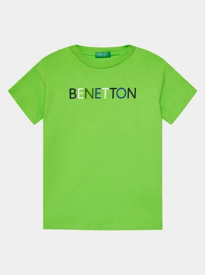United Colors Of Benetton T-Shirt 3I1XC10H3 Zielony Regular Fit