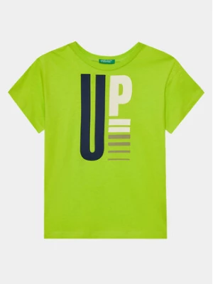 United Colors Of Benetton T-Shirt 3I1XC10HE Zielony Regular Fit