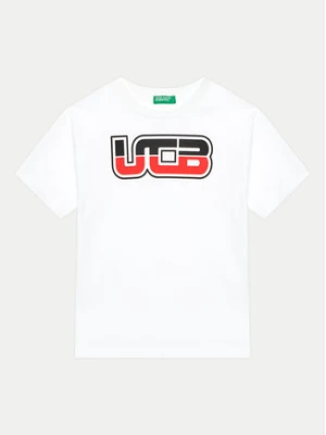 United Colors Of Benetton T-Shirt 3I1XC10IL Biały Regular Fit