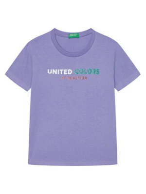 United Colors Of Benetton T-Shirt 3I1XC10MZ Fioletowy Regular Fit